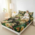 thumbnail image 4 of Manfei 3D Cute Cat Bed Sheets for Kids, Vintage Garden Floral King Sheets, Kawaii Animal Sheet Set, Ultra Soft Home Decor, 4pcs, 4 of 7