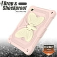 thumbnail image 5 of Galaxy Tab A8 (10.5") Case (SM-X200) - TECH CIRCLE [Cute Butterfly Pattern] Shockproof Kickstand Kids Proof Rugged Case with [Shoulder Strap] for 2022 Samsung Galaxy Tab A8 10.5-Inch Tablet,Beige+Pink, 5 of 8