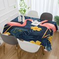 thumbnail image 2 of Yayeee Tablecloths 60" x 120" Rectangle Wrinkle Resistant Party Table Cover, Floral Flamingo, 2 of 8
