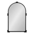 thumbnail image 6 of Kate and Laurel Arceo Modern Acrylic Arch Mirror, 22 x 34, Black, Arched Mirror Decor with Metal Detailing for Use as Bathroom Vanity Mirror Above Sink, 6 of 9