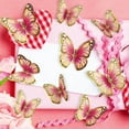 thumbnail image 2 of Tainini Butterfly Wall Decor 12 PCS, 3D Butterflies PVC Stickers for Party Decorations with Magnets(Light-Pink), 2 of 9