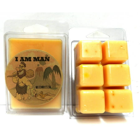 I Am Man - Blend of Tobacco, Bourbon and Fierce - 3.2 Ounce Pack of Soy Wax Tarts - Scent Brick, Wickless Candle Wax