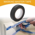 thumbnail image 2 of Cinta de pintor universal Unique Bargains - Cinta de pintura para automóviles DIY para enmascarar sin residuos - Papel crepé negro de 1 pulgada x 54.7 yardas, 2 of 7