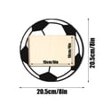 thumbnail image 3 of Wooden Football-Themed Photo Frame for Desk Display – Unique Table Decoration & Party Gift Idea for Soccer Fans, Birthday Present, 3 of 6
