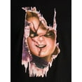 thumbnail image 4 of Chucky Men's and Big Men's Scarred Horror Movie Graphic Tee, Sizes S-3XL, 4 of 5