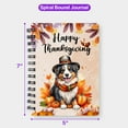 thumbnail image 5 of Happy Thanksgiving Australian Shepherd Welcome Thankful Fall Autumn Pumpkin Spiral Bound Journal Aussie Dog Lover Gifts 5x7in Spiral Notebook - 02021, 5 of 5