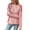 Pink, variant on HAiming Color Block Sweatshirt for Women Casual Long Sleeve Loose Pullover Tops with Pockets
