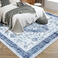 thumbnail image 7 of Large Machine Washable Area Rug Living Room Rugs, Soft Indoor Floral Stain Resistant Non Slip Thin Carpet for Under Dining Table Bedroom Nursery Home Office, 5*7/8*10/9*12 ft, 7 of 7