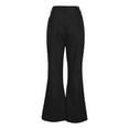 thumbnail image 6 of Lenpel Flare Pants for Women Comfy High Waisted Solid Color Lounge Bell Bottom Trousers Work Casual Bootcut Pants, 6 of 6