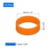 thumbnail image 2 of Bandas de goma de silicona Uxcell, paquete de 10, bandas elásticas de silicona de 20x7mm, naranja, 2 of 5