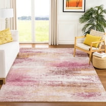 Addison Rugs Chantille Indoor/Outdoor Contemporary Abstract Blush Machine Washable Rectangle Rug, 10' x 14'