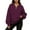 Purple, variant on Womens Oversized Sweatshirts Half Zipper Lapel Solid Long Sleeve Casual Plain Pullover Tops Black