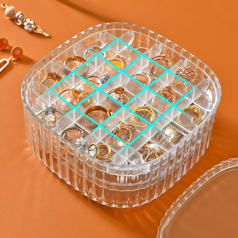 Is That The New 1pc Plastic Multi-grids Jewelry Storage Box, Clear Layered  High Capacity Jewelry Organizer Box For Ring, Earring ??