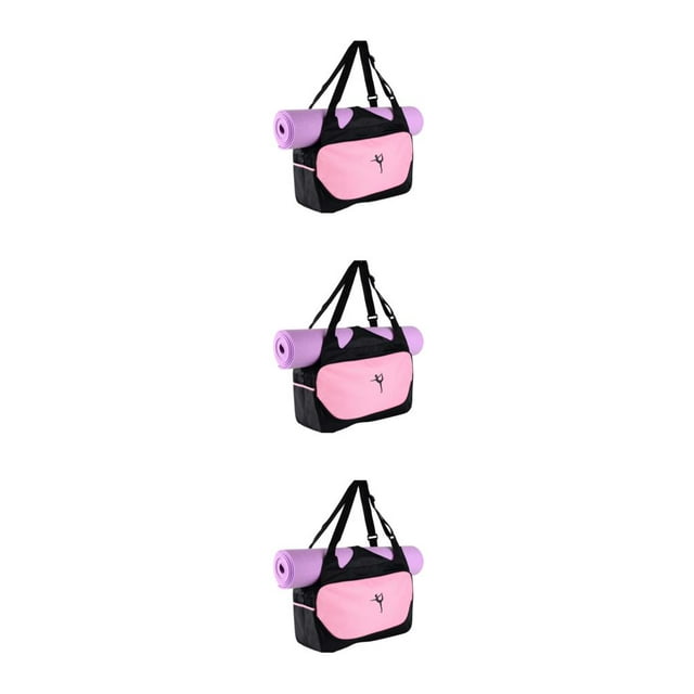 Guardoinrt Sturdy And Durable Sports Bag For All Yoga Accessories Large Capacity light pink 3Set