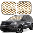 thumbnail image 2 of Picia Pizza 2 Piece Car Windshield Sun Shade Foldable | Foldable Sun Shield for Front Window Blocks UV Rays and Keeps Your Vehicle Cool-Small, 2 of 7