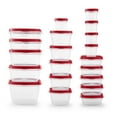 thumbnail image 2 of Rubbermaid EasyFindLids 40 Piece Food Storage Containers with Vented Lids Variety Set, Red, 2 of 9