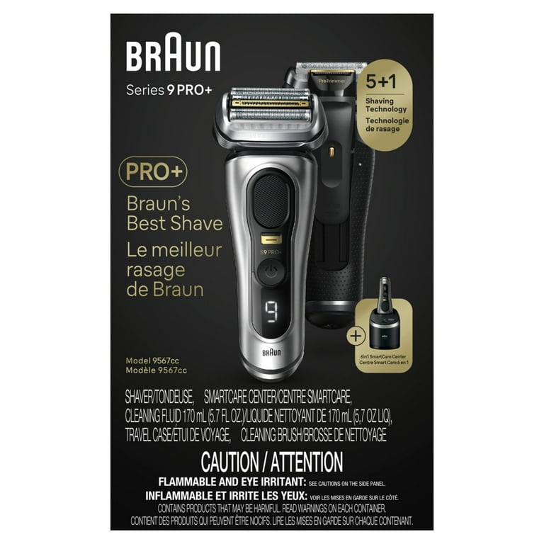 Braun Series 9 PRO+ Electric Shaver, 6in1 SmartCare Center