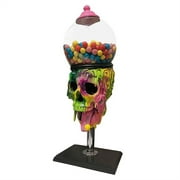 Bubble Gum Machine Colorful Skull Candy Dispenser Halloween Desktop Ornament for Home Living Room Decor