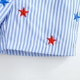 thumbnail image 6 of Toddler Baby Boy 4th of July Outfit American Flag Button Down Polo Shirt with Shorts 2 Piece Set Independence Day Clothes, 6 of 9