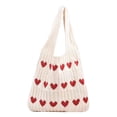 thumbnail image 4 of Bolso de hombro jinwen Bolso de mano tejido para mujer Beige, 4 of 8