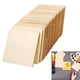 thumbnail image 4 of Rodajas de madera, rodajas de madera natural, forma de artesanía de madera para bricolaje, regalo artístico 30 piezas cuadrado, 4 of 9