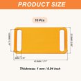 thumbnail image 2 of Uxcell 10 Pcs Anodized Aluminum Blank Tags 49 mm Sided Pet ID Stamping Tags, Gold, 2 of 6
