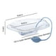 thumbnail image 3 of Bidé de baño de asiento plegable para cuidados posparto y alivio de hemorroides • Diseño plegable portátil • Incluye tubo de enjuague • 15,94x7,87x3,94 in, 3 of 7