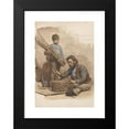thumbnail image 2 of Jan Veth 18x24 Black Modern Framed Museum Art Print Titled - Sitting Basket Braid with Standing Boy (1874 - 1925), 2 of 5