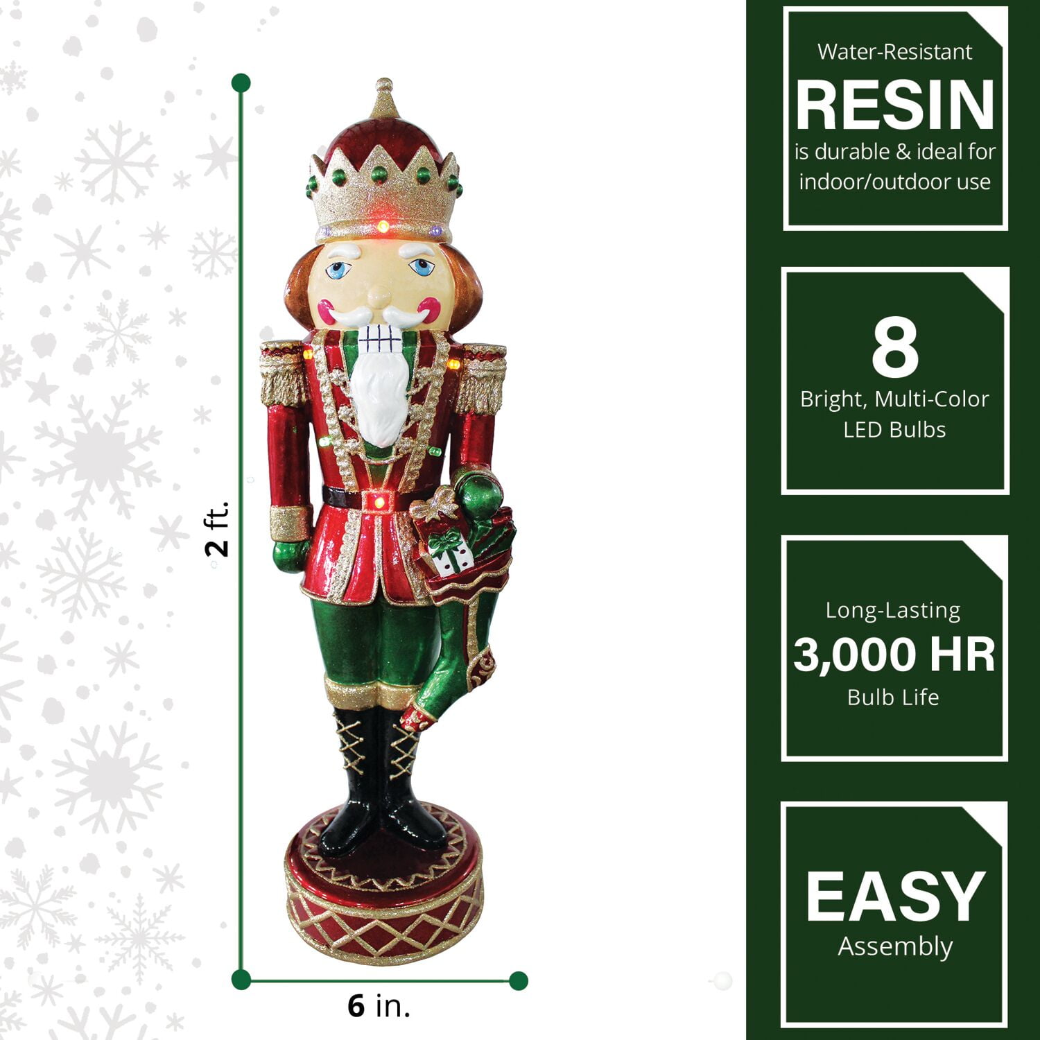 Christmas Décor & great Gift Details about   Small Wood Nutcracker Solder SET OF3 