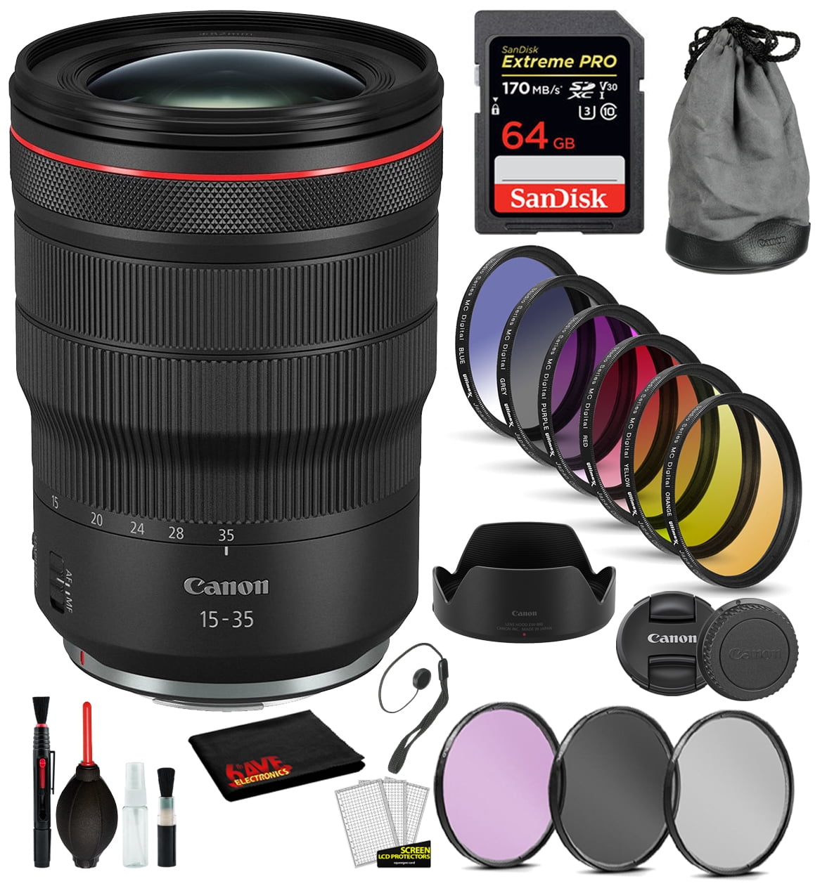 Canon RF 1535mm f/2.8L IS USM Lens with Professional Bundle Package