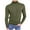 Army Green, variant on Fall Shirts for Men Men Casual Solid High Collar Slim Fit Knit Pullover Thin Sweater Blouse