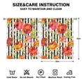 thumbnail image 2 of Floral Accent Curtains 52x63 Inch Rod Pocket Blackout Drapes 2 Panels for Bedroom and Simple Charm, 2 of 2