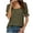 Green-a, variant on Women's One Shoulder Tops Versatile Two Way Wear Fashion Blouse Puff Sleeve Summer Loose Fits Tops ,Brown,S