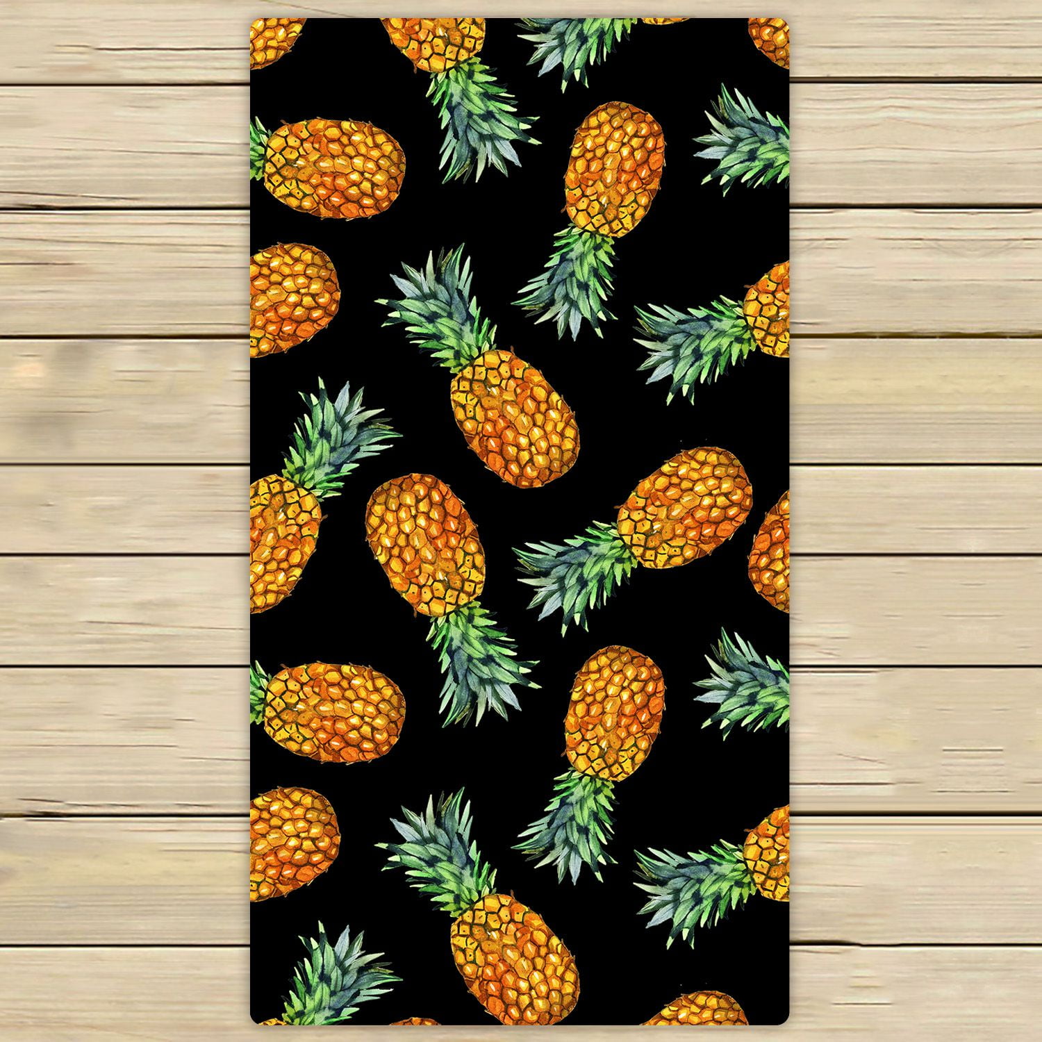 PHFZK Tropical Beach Towel, Hawaiian Pineapple Hand Towel Bath Bathroom