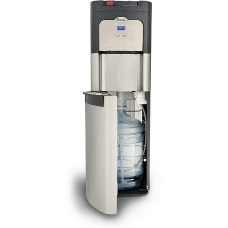Whirlpool Automatic Self Cleaning, Bottom Loading, Commercial Water Dispenser Water Cooler, Stainless Steel with Ice Chilled Water Cooling Technology, Steaming Hot Water and Digital Control