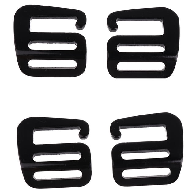 Hebillas Tácticas Sunnimix de 1'' / 25 mm Con Gancho G para Correa de Mochila Negro