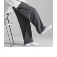 thumbnail image 3 of Pantalones de seda de hielo para hombre, nuevo estilo, holgados, drapeados, pierna recta, pantalones de chándal informales de pierna ancha, pantalones de moda para hombre, 3 of 5