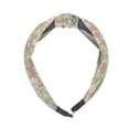 thumbnail image 4 of Unique Bargains 1 Pc Grace Porcelain Pattern Wide Cross Knot Headbands for Women Pink, 4 of 6