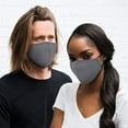 thumbnail image 3 of 3 Pack Masque Facial Lavable 3 Plis Réutilisable et Ajustable Gris, 3 of 4