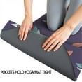 thumbnail image 3 of Feather and Arrow Pattern Hot Yoga Mat Towel Non Slip for Hot Yoga - Quick-Drying Yoga Mat Cover with 4 Corner Pockets with Travel Bag - Hot Yoga Towel Non Slip 74"x26", 3 of 6