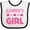 White and Black, variant on Inktastic Gammy Girl Granddaughter Girls Baby Bib