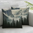 thumbnail image 3 of JEUXUS  Decorative Throw Pillow Cover National Park Nature Mountain Trees Mist Couch Pillow Cover Cushion Case for Modern Simple Farmhouse Style Decor, 3 of 5
