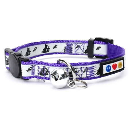 UPC: 0735255514339 | Pawtitas Glow In The Dark Cat Collar with Safety Buckle and Bell