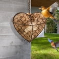 thumbnail image 5 of Handmade Fiber Bird Nesting Heart,Refillable Birds Haven 1 Heart Shape Hummingbird Nesting ,Winter Fowl Gifts Animal Hummingbirds Lovers Home Garden Yard(1 Set), 5 of 7