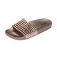 thumbnail image 2 of Roxoni Women's Flat Slide Sandals with Pearl Detail Strap, Indoor/Outdoor -sizes 6 to 11 -style #3102, 2 of 7