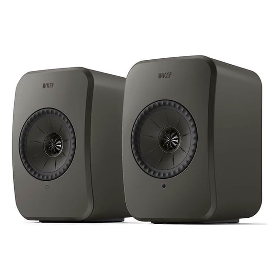 KEF LSX II LT Powered speakers with Wi-Fi, Apple AirPlay® 2, Google Cast, and Bluetooth® (Graphite Grey)