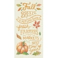 thumbnail image 2 of Urban, Mary 18x32 White Modern Wood Framed Museum Art Print Titled - Harvest Chalk X Linen, 2 of 4