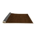 thumbnail image 2 of Ahgly Company Indoor Round Abstract Orange Modern Area Rugs, 3' Round, 2 of 4