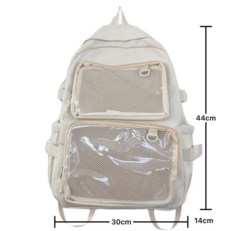 Japanese Style Transparent Ita Bag Comic Cons Large Capacity Women Backpack Fashion School Bags for College Student JK