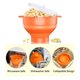 thumbnail image 5 of Inteprter Cubo de palomitas de maíz con tapa de mango Tazón de silicona Taza resistente al microondas plegable Herramientas y accesorios para hornear Rojo naranja Inteprter HA002621-01, 5 of 6
